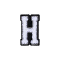 Letter H Patch - H Black/White