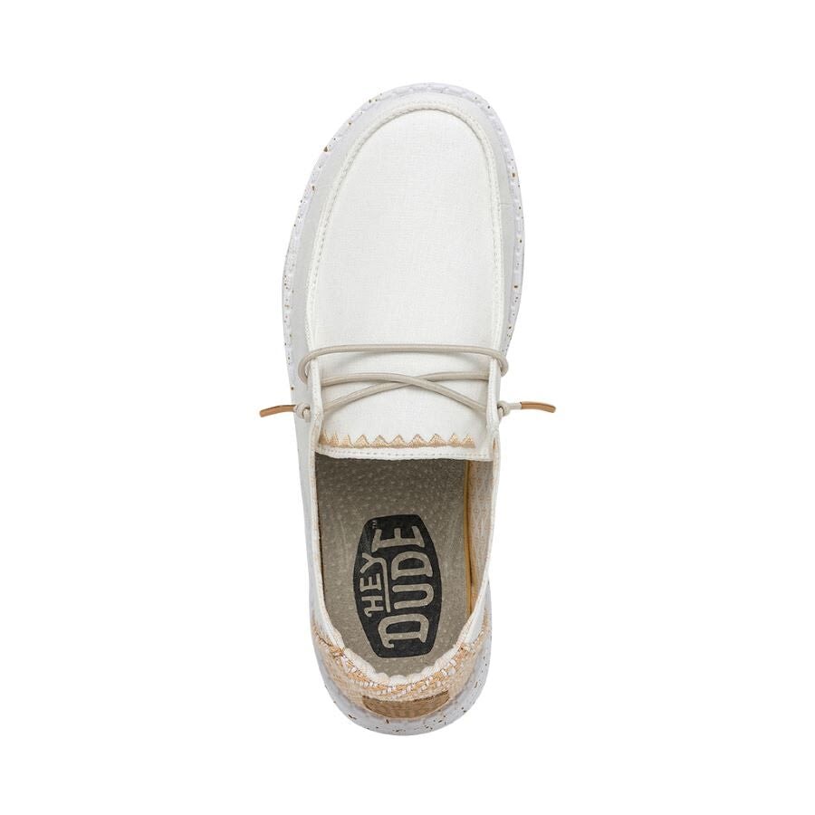 Wendy Chambray Woven - White Sand