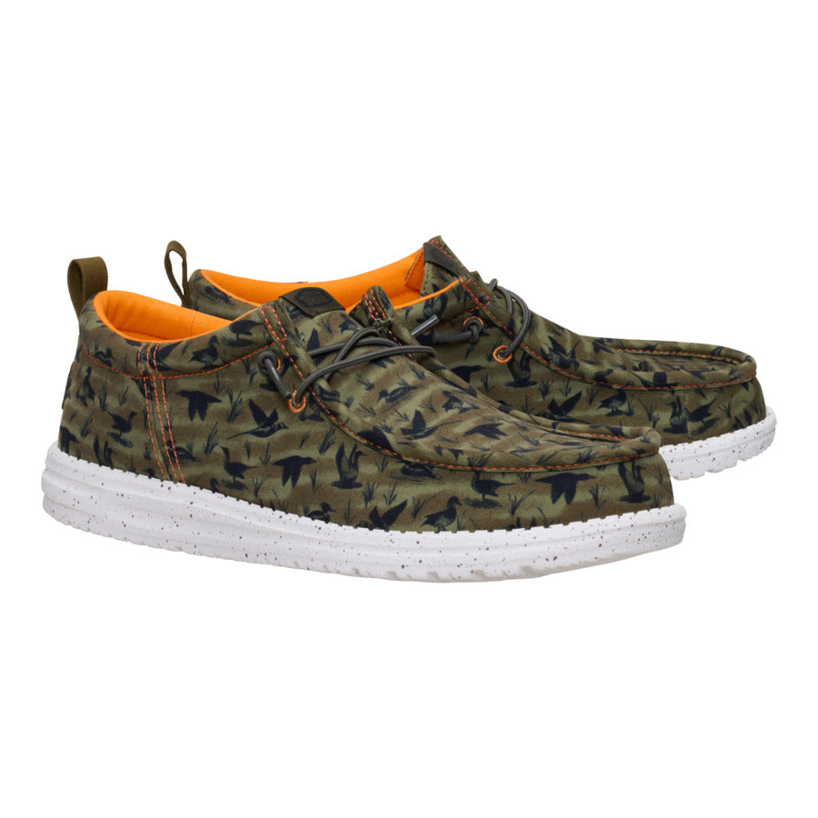 Wally Funk Duck Print - Dark Olive/Multi