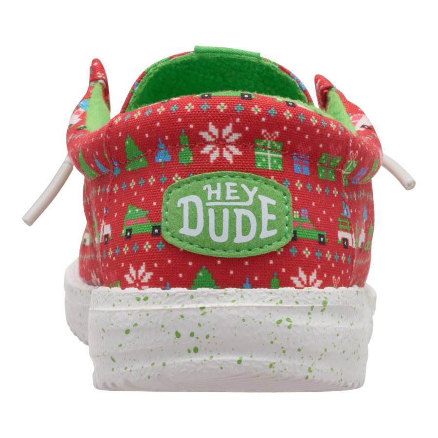 Wally Youth Holiday Sweater - Red/Green