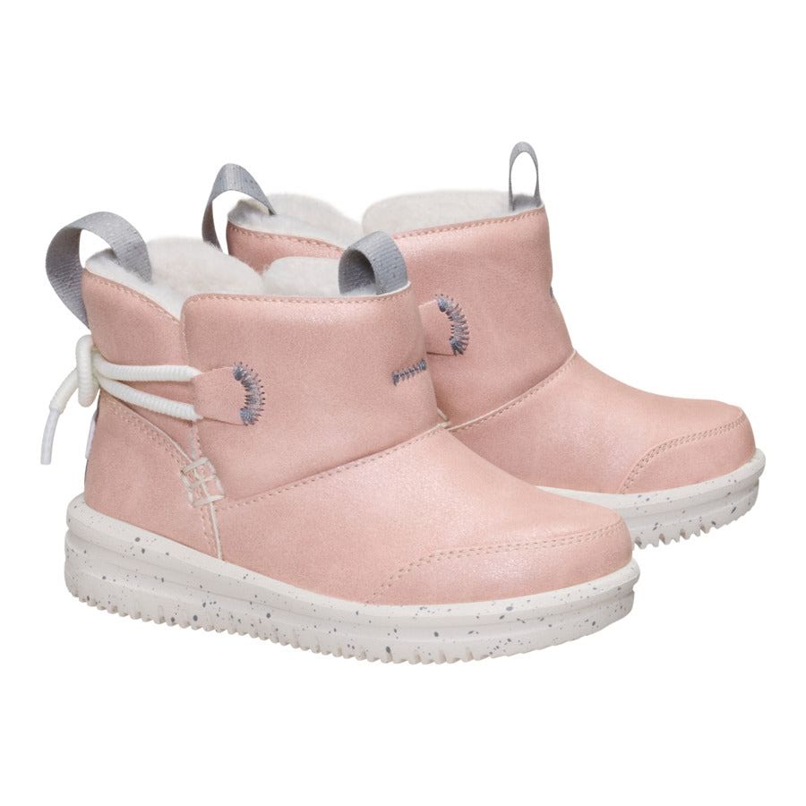 Camden Bow Boot Toddler Cozy - Sparkle Pink