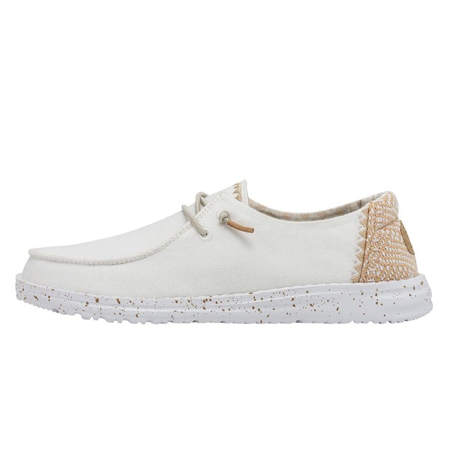 Wendy Chambray Woven - White Sand