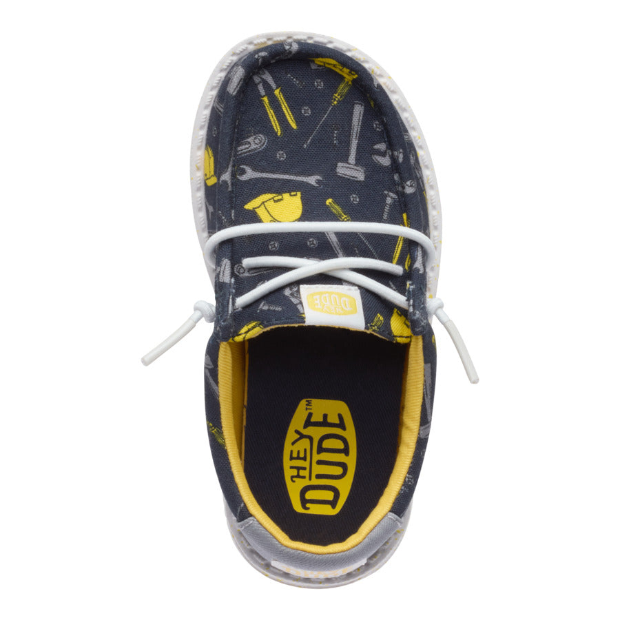 Wally Toddler Construction - Navy/Multi