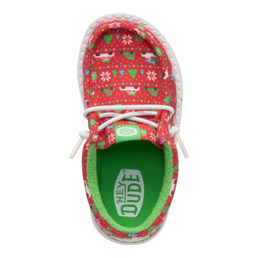 Wally Toddler Holiday Sweater - Red/Green