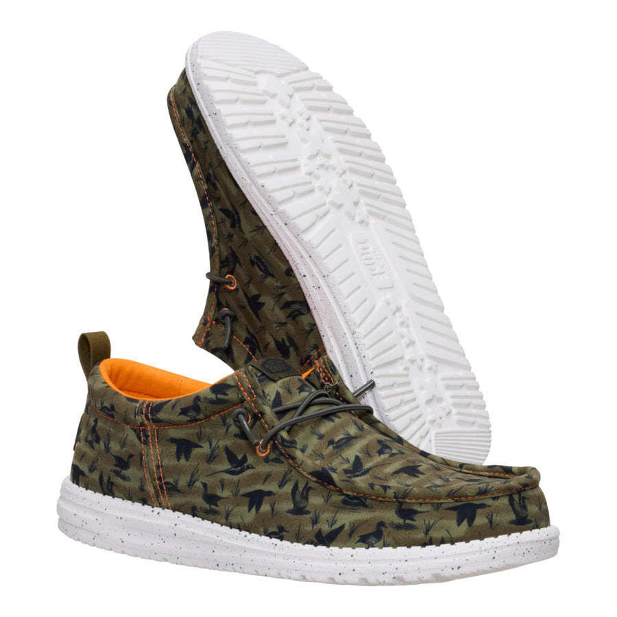 Wally Funk Duck Print - Dark Olive/Multi
