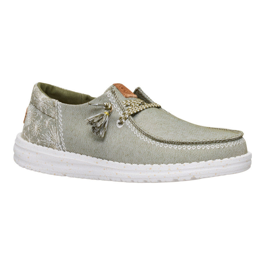 Wendy Funk Embroidered Floral - Olive