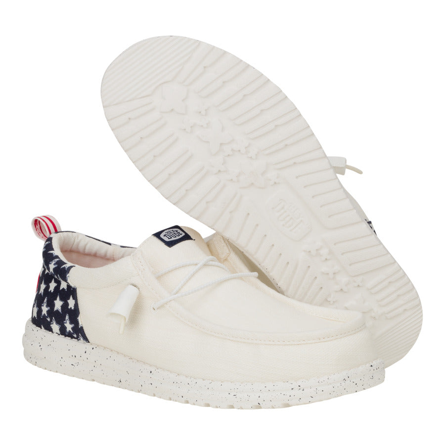 Wally Funk Americana Stars - White/Navy Blazer