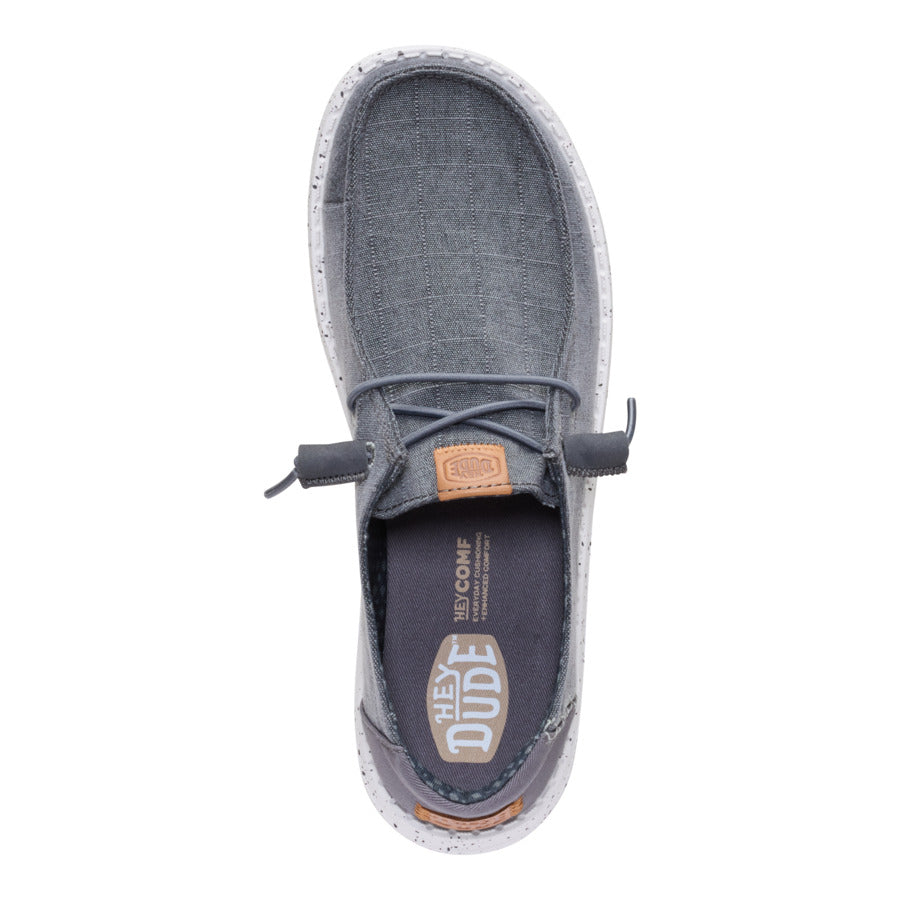 Wendy Chambray Grid - Charcoal