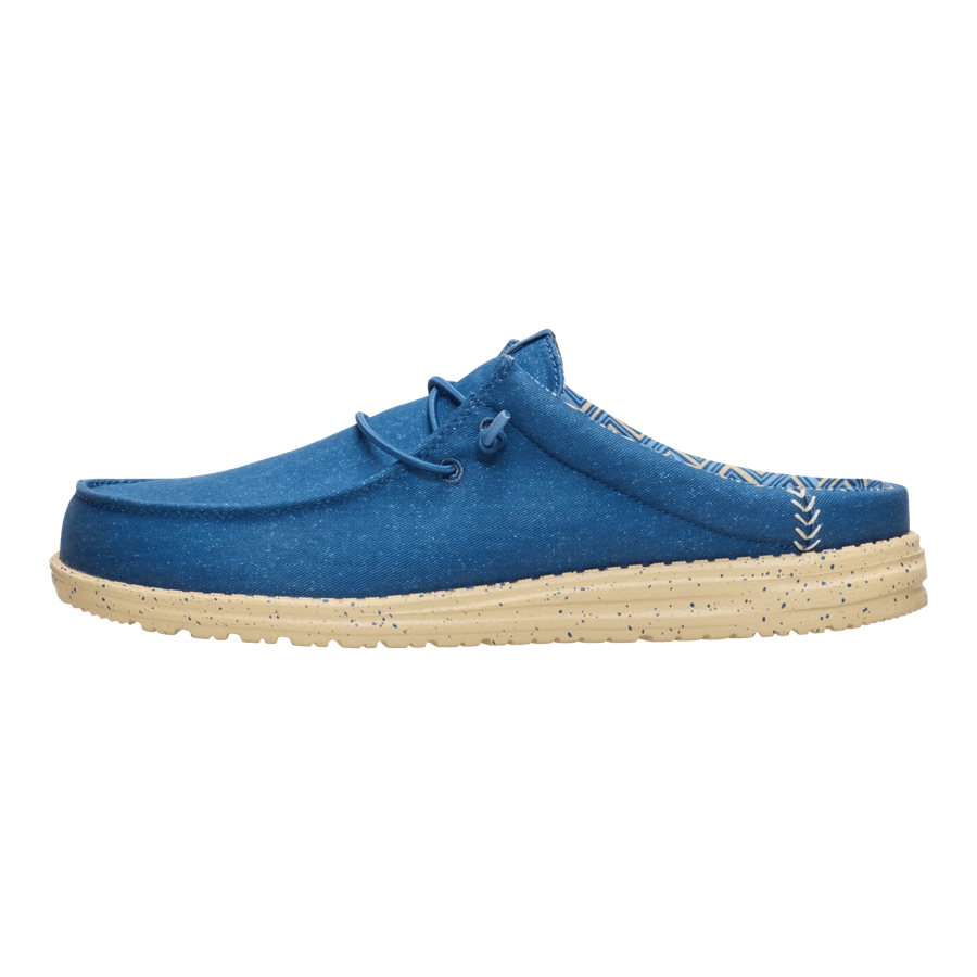 Wally Slip Stretch Canvas - Ensign Blue/Boulder Tan