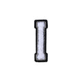 Letter I Patch - I Black/White