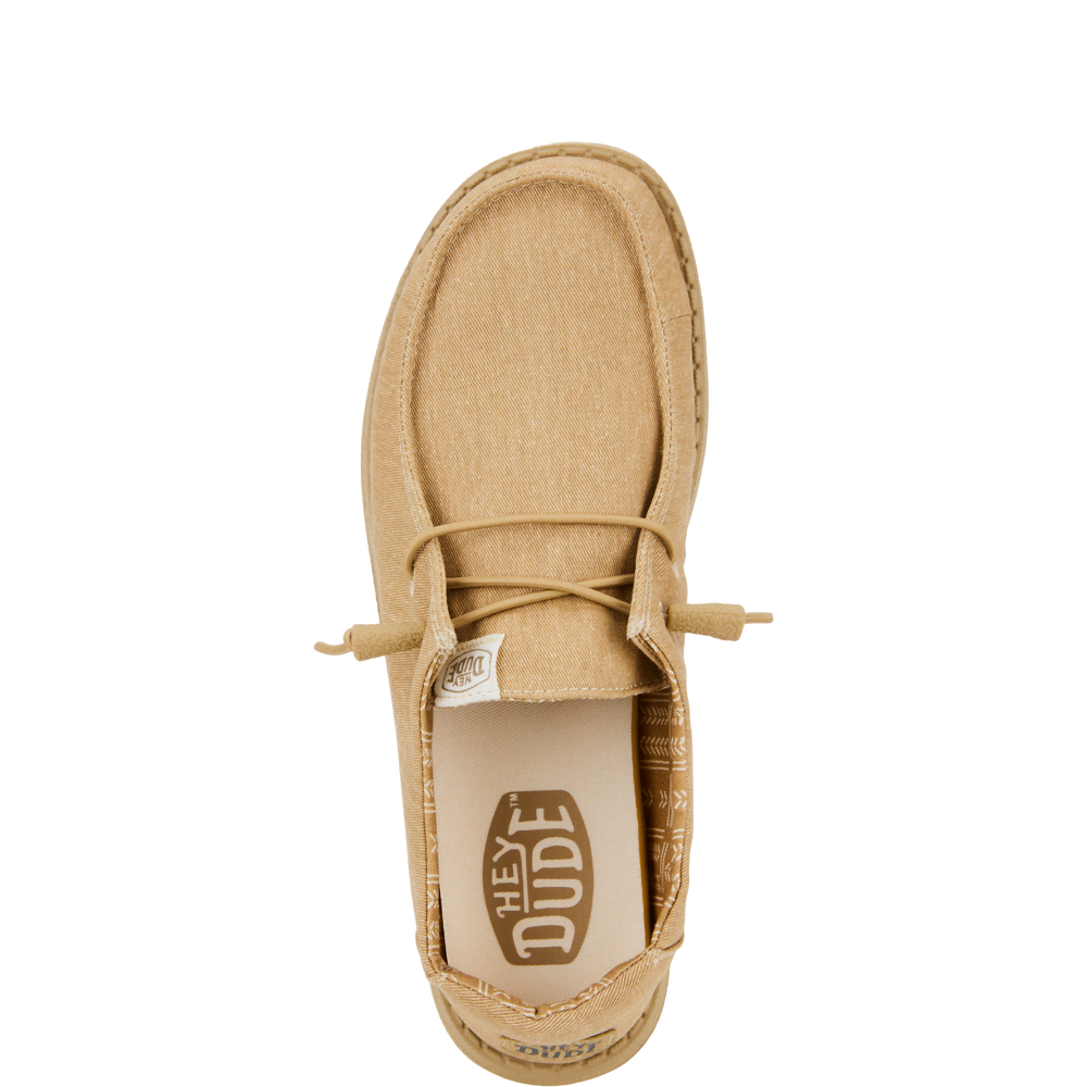 Wendy Stretch Canvas - Tan/Tan