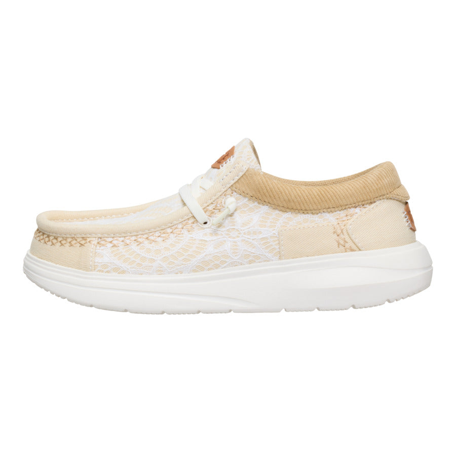 Wendy Comf Patchwork - Ivory/Tan
