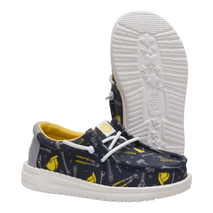 Wally Toddler Construction - Navy/Multi