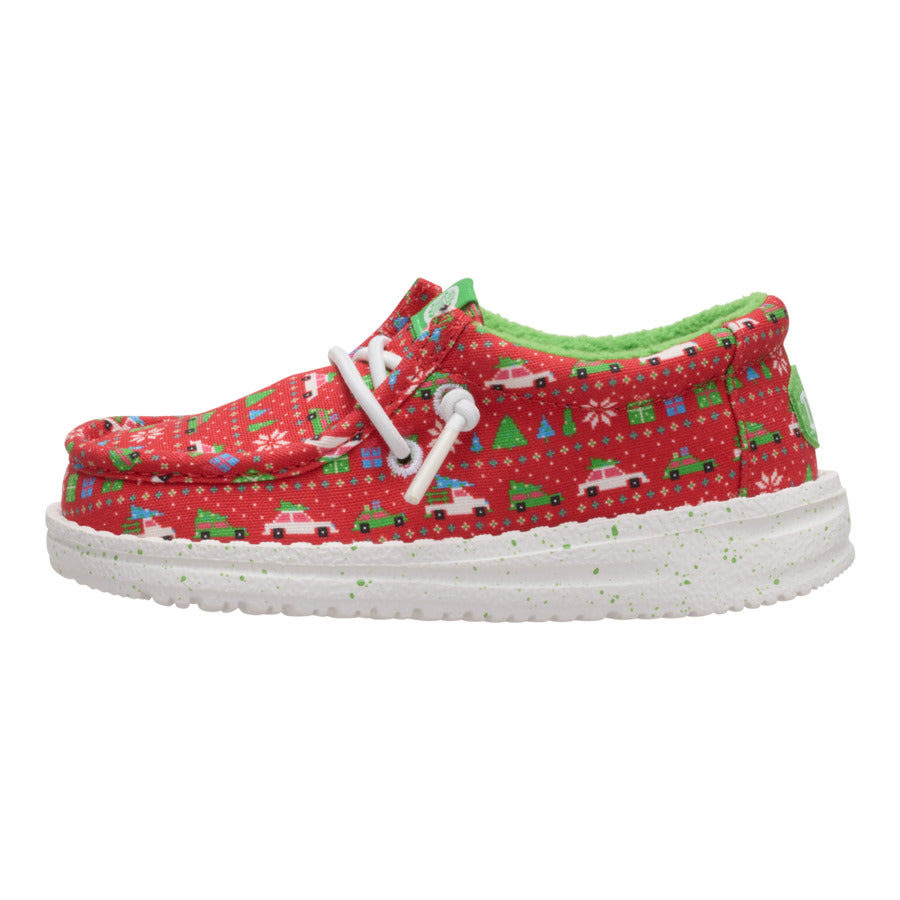 Wally Toddler Holiday Sweater - Red/Green