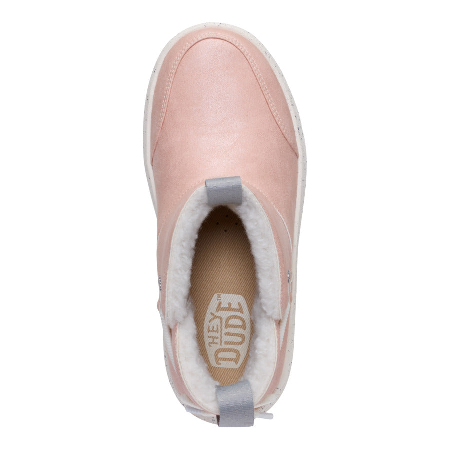 Camden Bow Boot Youth Cozy - Sparkle Pink