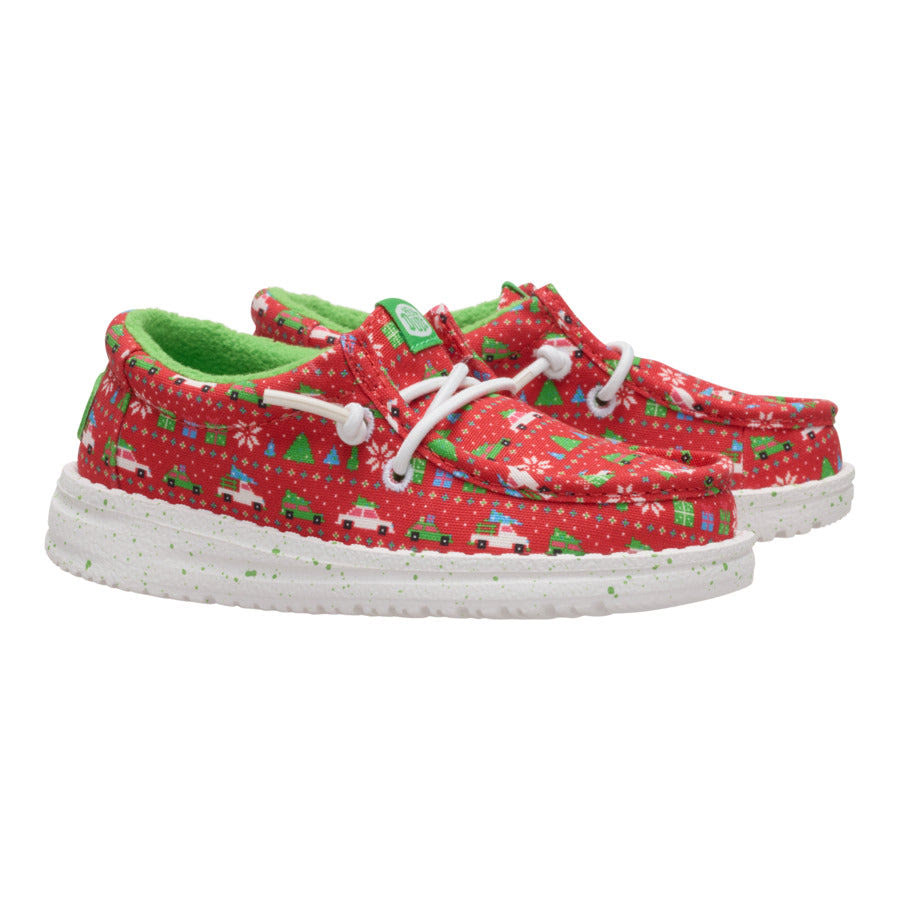 Wally Toddler Holiday Sweater - Red/Green