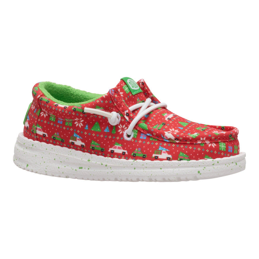Wally Toddler Holiday Sweater - Red/Green