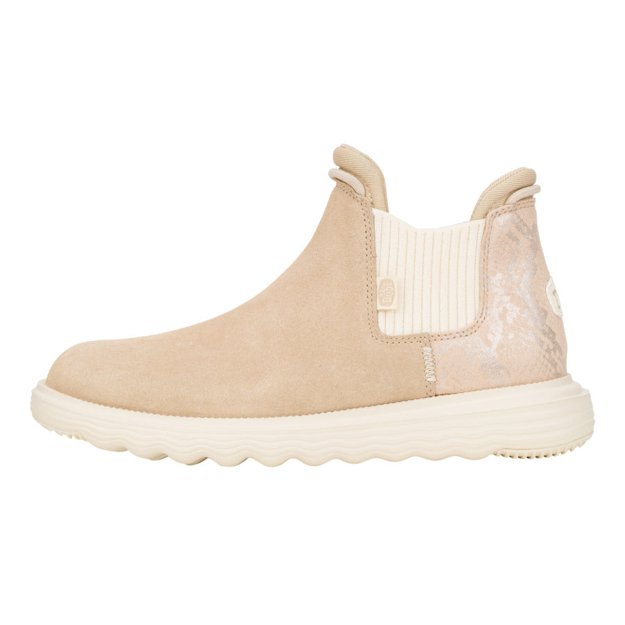 Branson Womens Suede Novelty - Sand/Snake