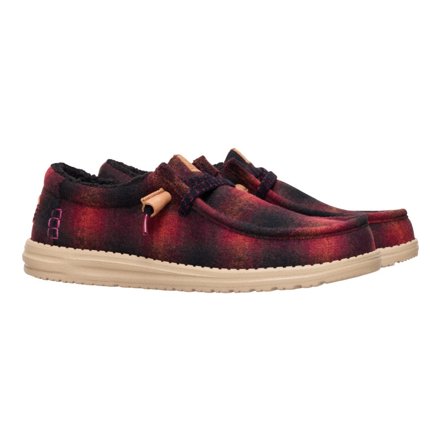 Wally Cozy Plaid - Red Plaid/Black