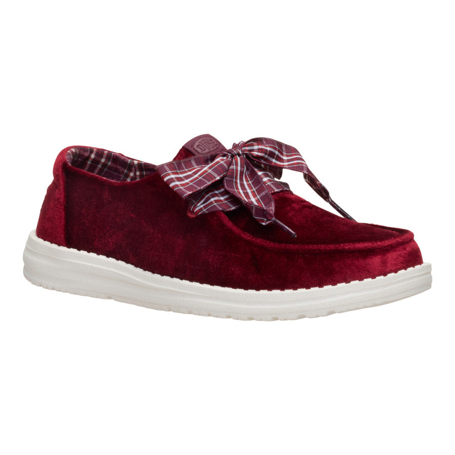 Wendy Holiday Bow - Burgundy