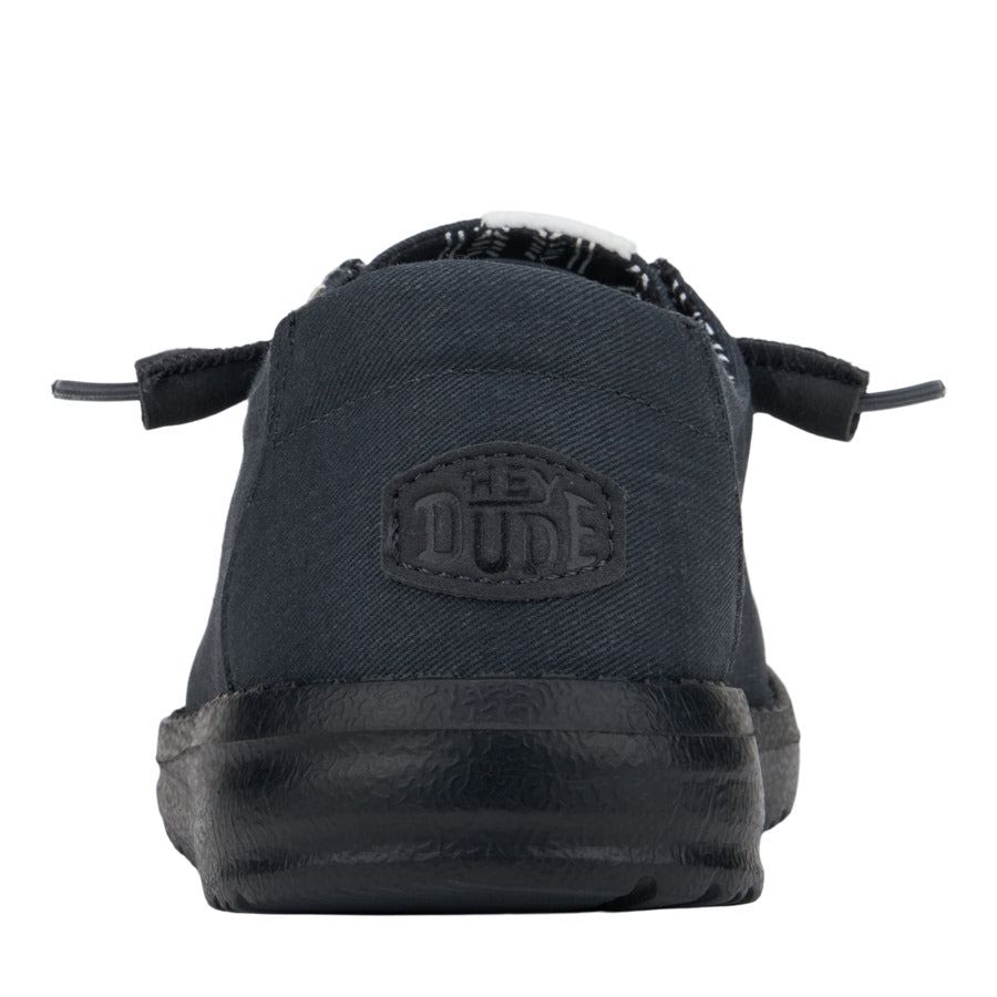 Wendy Stretch Canvas Wide - Black/Black