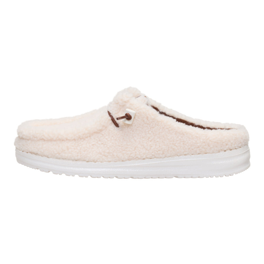Wendy Slip Sherpa Cocoa - Wood Ash