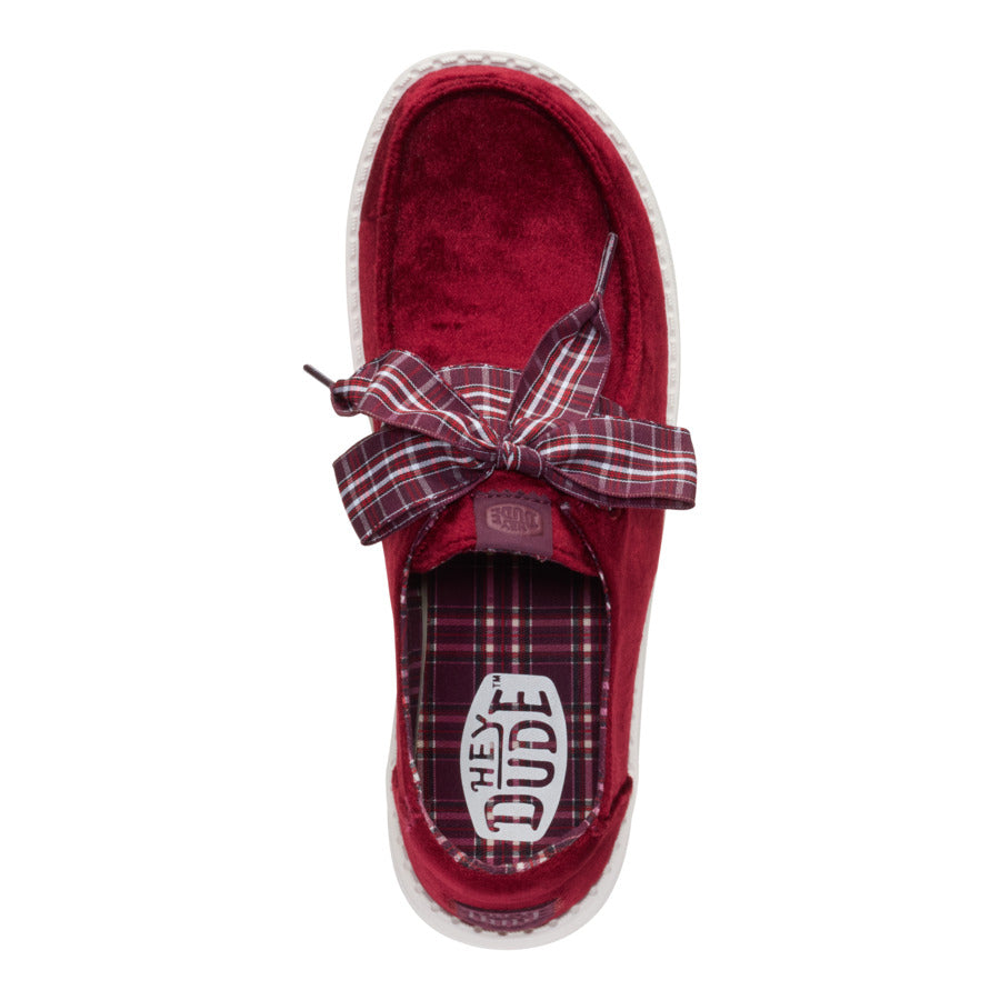 Wendy Holiday Bow - Burgundy