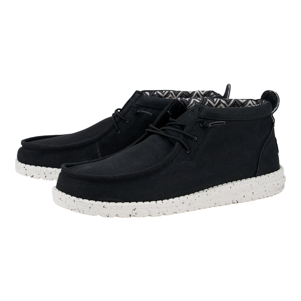 Wally Mid Canvas - Black/White