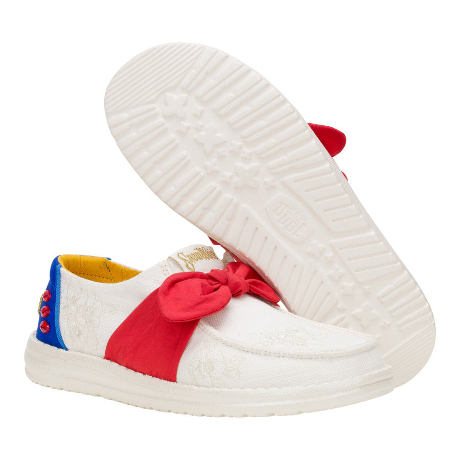 Wendy Bow Snow White - White/Blue/Red