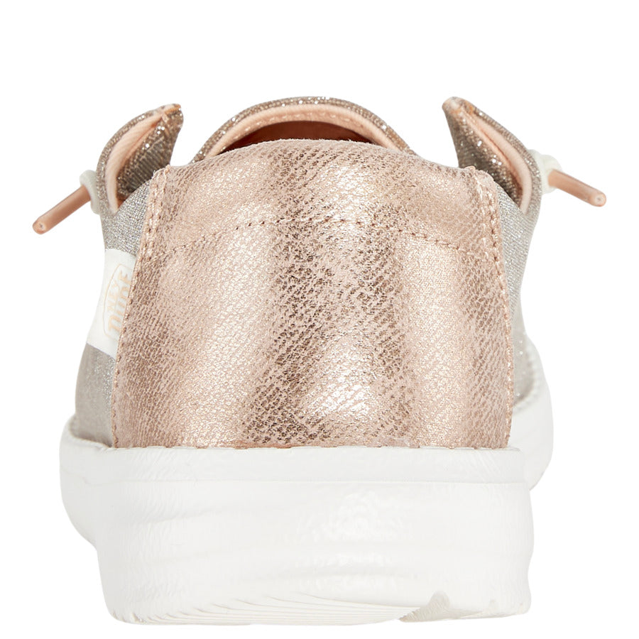 Wendy Metallic Sparkle Wide - Rose Gold