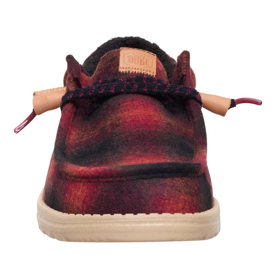 Wally Cozy Plaid - Red Plaid/Black