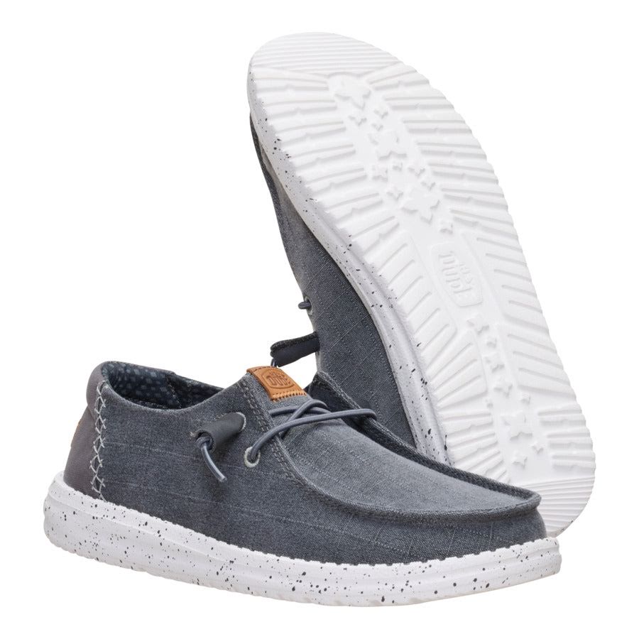 Wendy Chambray Grid - Charcoal